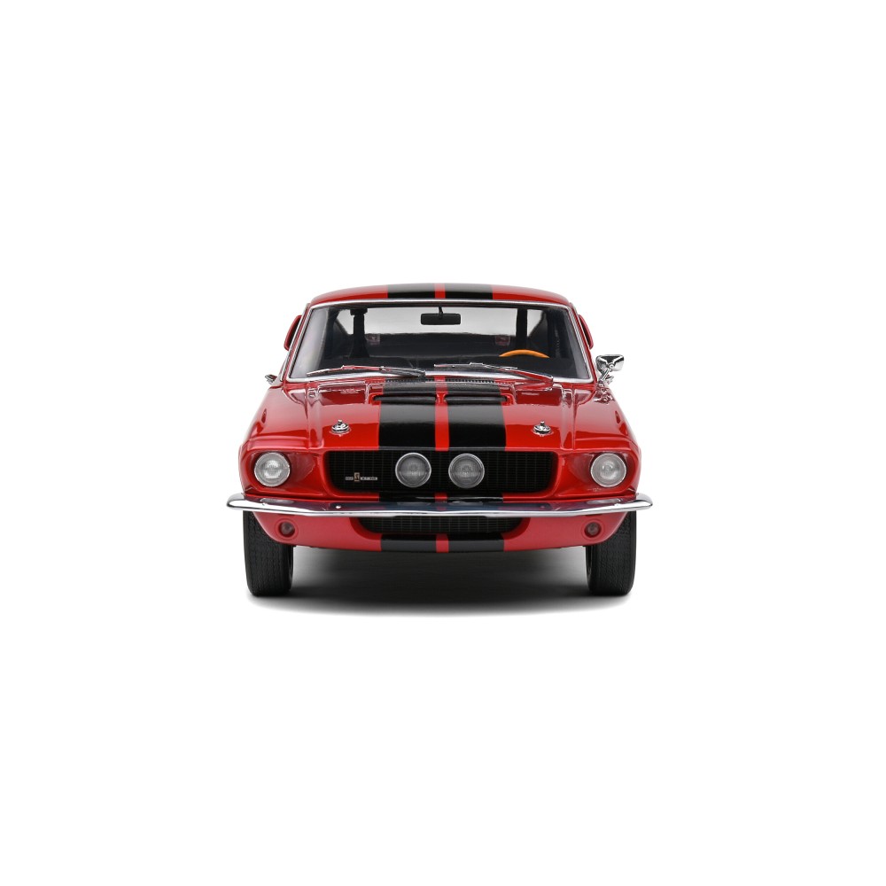 Solido S1802909 1976 Ford Mustang Shelby GT500 Red with Black Stripe - Scale 1:18