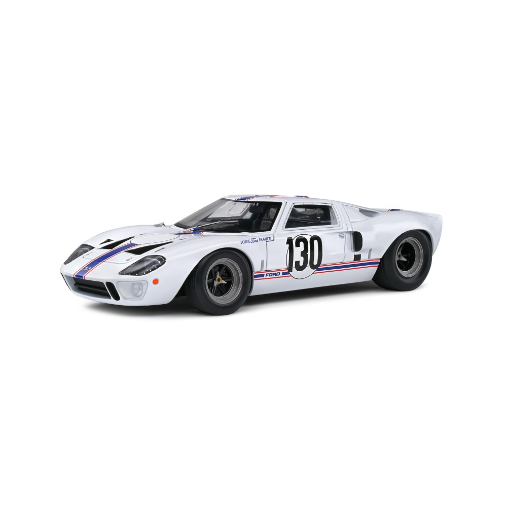 Solido S1803009 1967 Ford GT40 MKI Targa Florio White H. Greder J. M. Giorgi - Scale 1:18