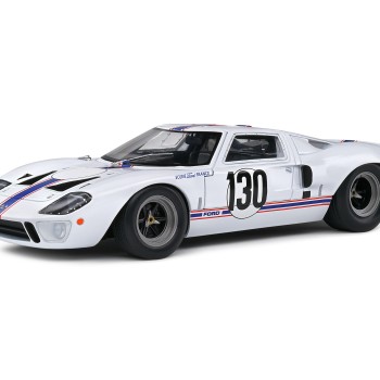 Solido S1803009 1967 Ford GT40 MKI Targa Florio White H. Greder J. M. Giorgi - Scale 1:18