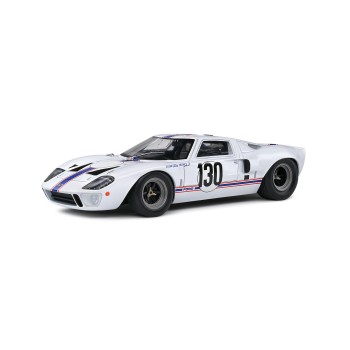 Solido S1803009 1967 Ford GT40 MKI Targa Florio White H. Greder J. M. Giorgi - Scale 1:18
