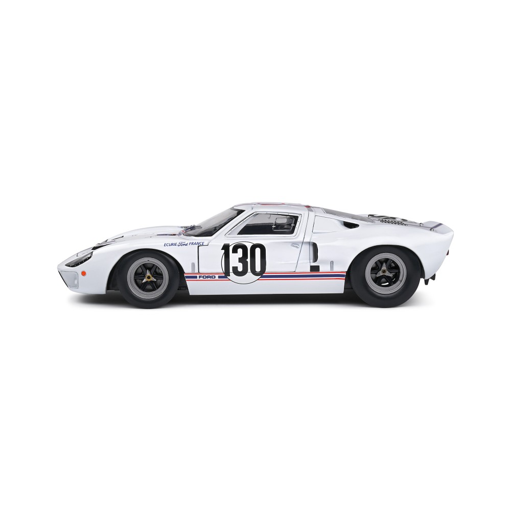 Solido S1803009 1967 Ford GT40 MKI Targa Florio White H. Greder J. M. Giorgi - Scale 1:18