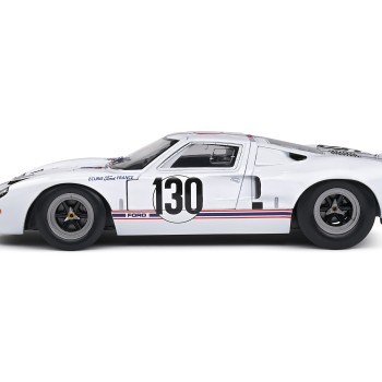 Solido S1803009 1967 Ford GT40 MKI Targa Florio White H. Greder J. M. Giorgi - Scale 1:18