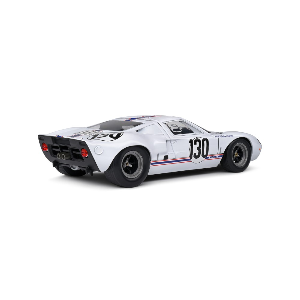Solido S1803009 1967 Ford GT40 MKI Targa Florio White H. Greder J. M. Giorgi - Scale 1:18