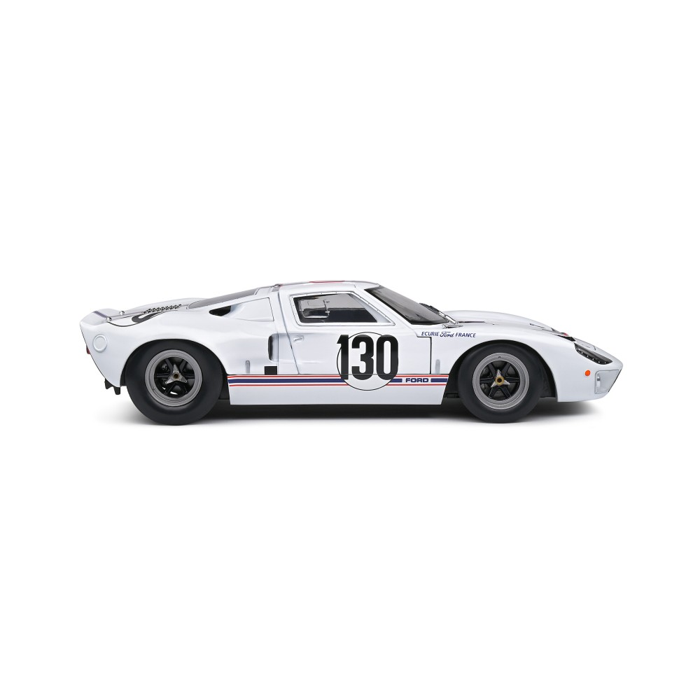 Solido S1803009 1967 Ford GT40 MKI Targa Florio White H. Greder J. M. Giorgi - Scale 1:18