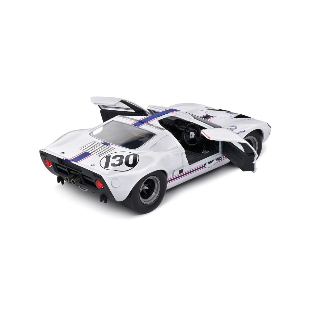 Solido S1803009 1967 Ford GT40 MKI Targa Florio White H. Greder J. M. Giorgi - Scale 1:18