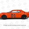Solido S1805713 Dodge Challenger R/T Scat Pack Widebody  No 01 Hazzard Tribute 2023 - Scale 1:18