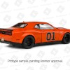 Solido S1805713 Dodge Challenger R/T Scat Pack Widebody  No 01 Hazzard Tribute 2023 - Scale 1:18