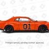 Solido S1805713 Dodge Challenger R/T Scat Pack Widebody  No 01 Hazzard Tribute 2023 - Scale 1:18