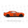 Solido S1805713 Dodge Challenger R/T Scat Pack Widebody  No 01 Hazzard Tribute 2023 - Scale 1:18