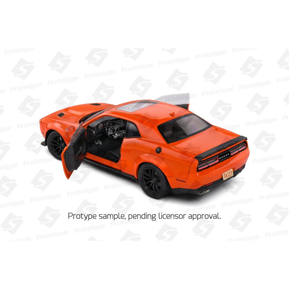 Solido S1805713 Dodge Challenger R/T Scat Pack Widebody  No 01 Hazzard Tribute 2023 - Scale 1:18