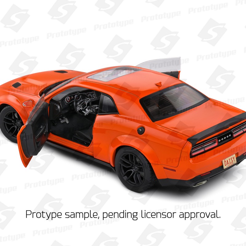 Solido S1805713 Dodge Challenger R/T Scat Pack Widebody  No 01 Hazzard Tribute 2023 - Scale 1:18