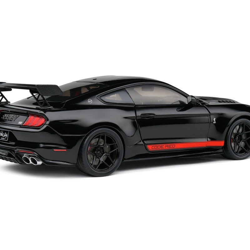 Solido S1805909 Shelby GT500-H 2023 Black with Red Stripes - Scale 1:18