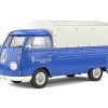 Solido S1806702 VW Volkswagen T1 Pick Up Combi Volkswagen Service 1950 Blue - Scale 1:18 