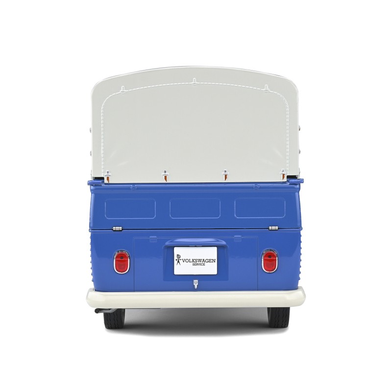 Solido S1806702 VW Volkswagen T1 Pick Up Combi Volkswagen Service 1950 Blue - Scale 1:18 