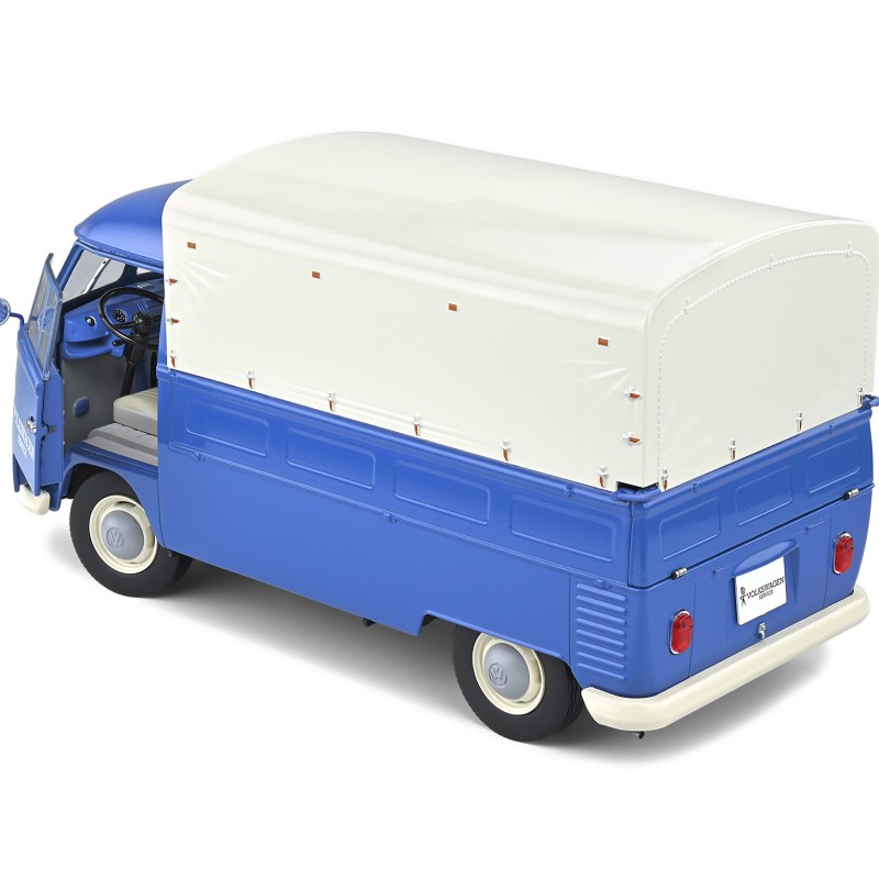 Solido S1806702 VW Volkswagen T1 Pick Up Combi Volkswagen Service 1950 Blue - Scale 1:18 