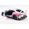 Solido S1809008 2024 Toyota GR Supra Solido Works Itasha White Pink - Scale 1:18