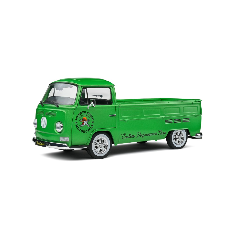 Solido S1809401 1968 VW Volkswagen T2 Pick Up Custom Green - Scale 1:18