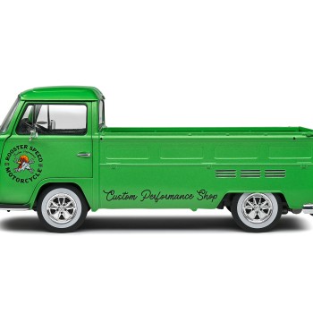 Solido S1809401 1968 VW Volkswagen T2 Pick Up Custom Green - Scale 1:18