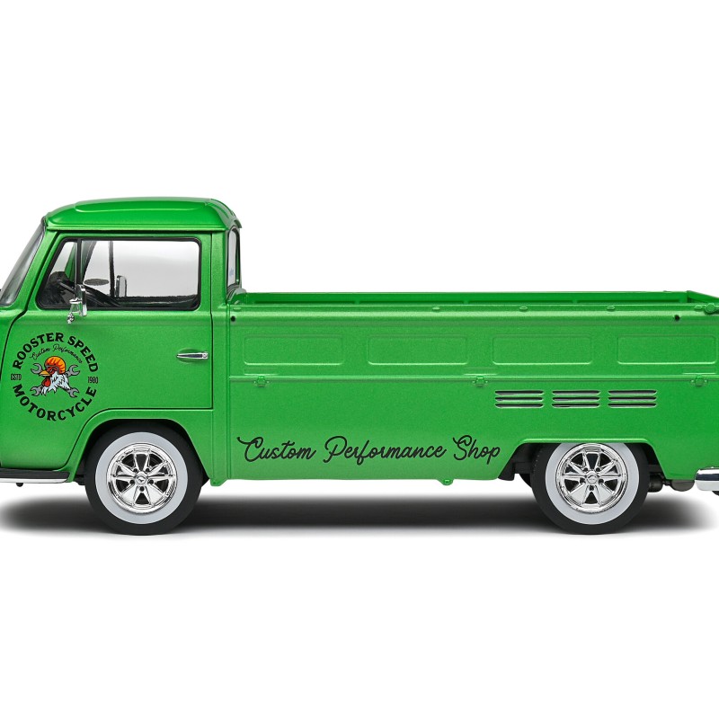 Solido S1809401 1968 VW Volkswagen T2 Pick Up Custom Green - Scale 1:18