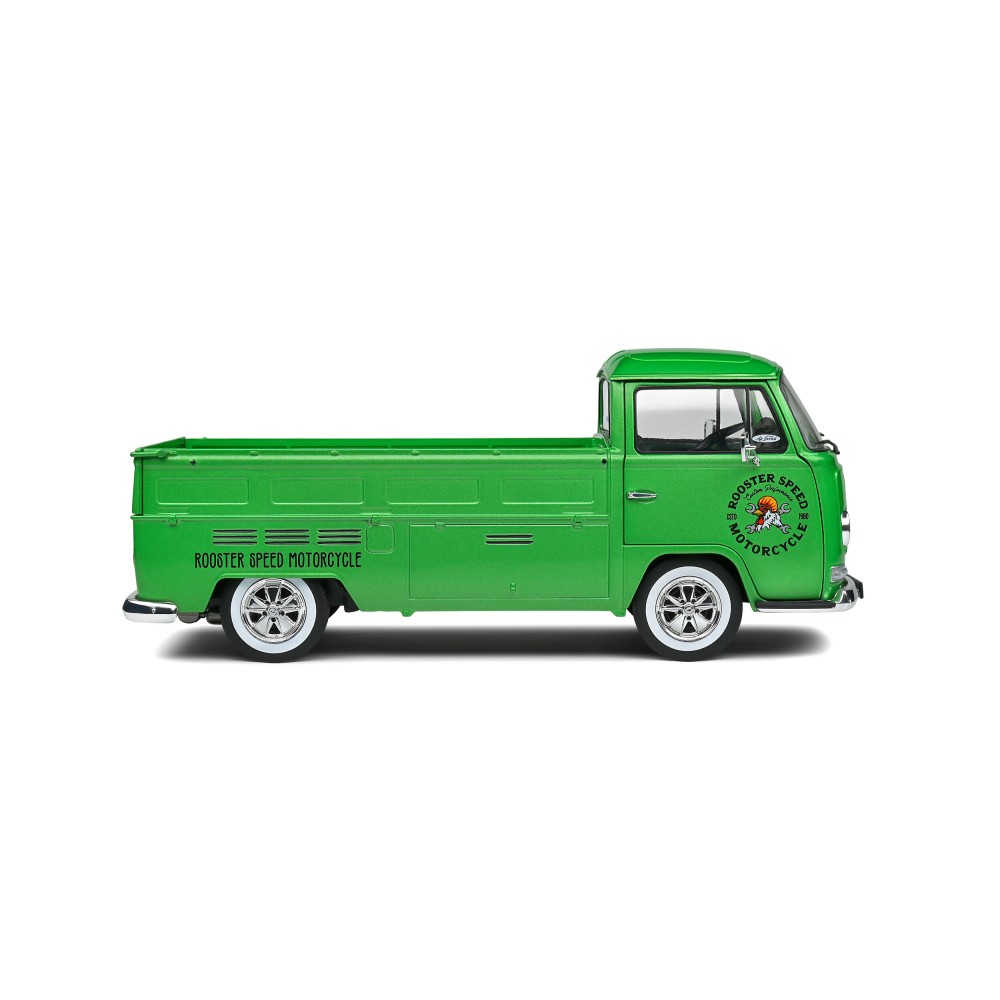 Solido S1809401 1968 VW Volkswagen T2 Pick Up Custom Green - Scale 1:18