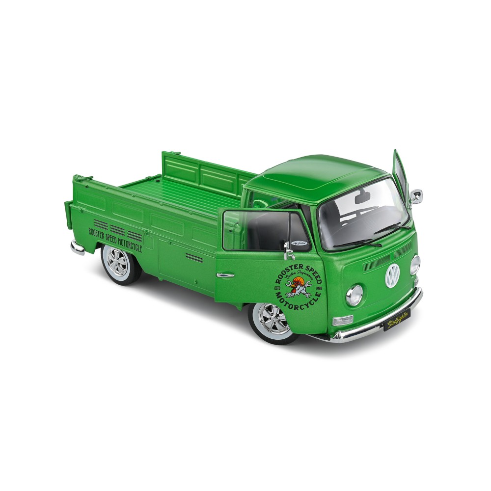 Solido S1809401 1968 VW Volkswagen T2 Pick Up Custom Green - Scale 1:18