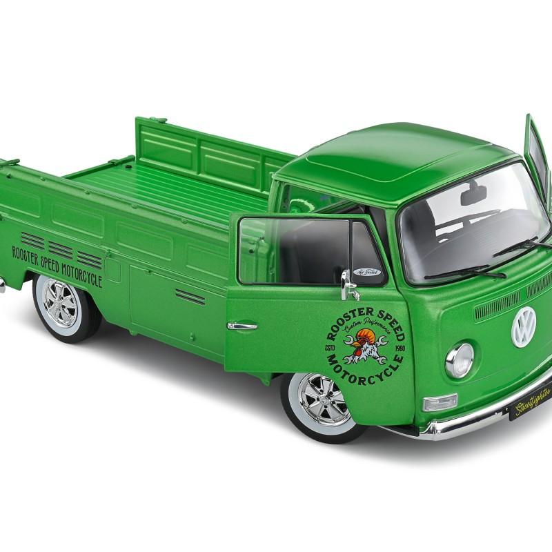 Solido S1809401 1968 VW Volkswagen T2 Pick Up Custom Green - Scale 1:18
