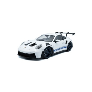 Solido S1812102 Porsche 911 GT3 RS - White with Blue Stripes - 2024 - Scale 1:18