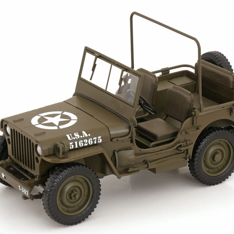 Welly 18055CGN  Jeep Willys US Army 1942 Olive Green Open - Scale 1:18 