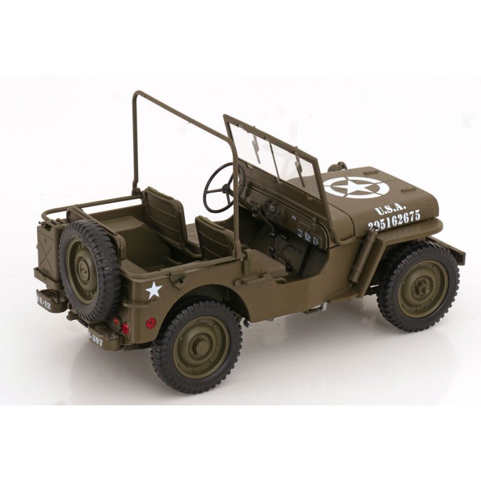 Welly 18055CGN  Jeep Willys US Army 1942 Olive Green Open - Scale 1:18 