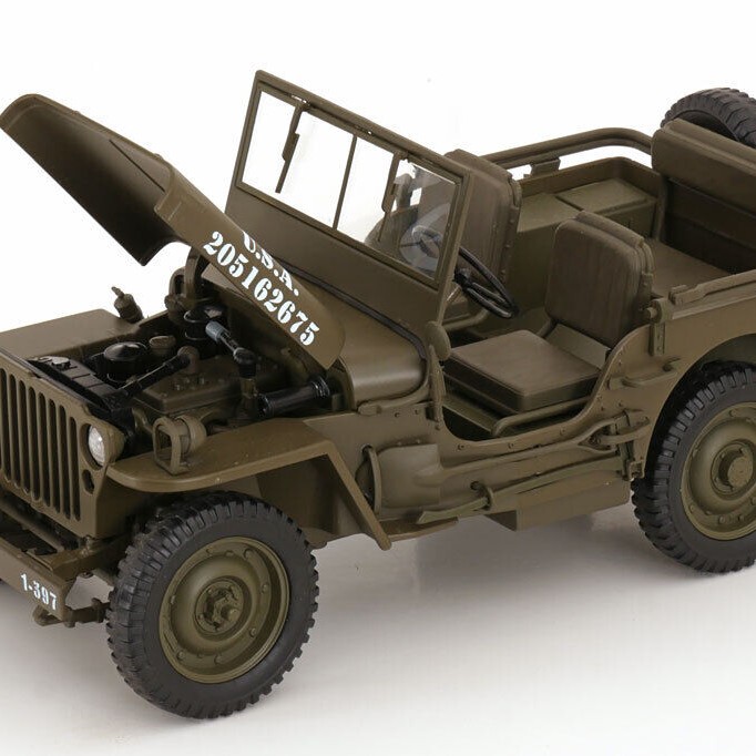 Welly 18055CGN  Jeep Willys US Army 1942 Olive Green Open - Scale 1:18 