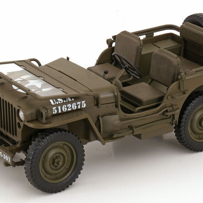 Welly 18055CGN  Jeep Willys US Army 1942 Olive Green Open - Scale 1:18 