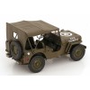 Welly 18055HGN Jeep Willys US Army 1942 Olive Green Closed Roof - Scale 1:18
