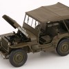 Welly 18055HGN Jeep Willys US Army 1942 Olive Green Closed Roof - Scale 1:18