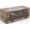 Welly 18055HGN Jeep Willys US Army 1942 Olive Green Closed Roof - Scale 1:18