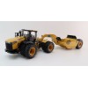 SpecCast Set - Mobile Track Solutions MTS 3630 Switchback Articulating 4WD Tractor & 33-38XL Towed Scraper - 1:50