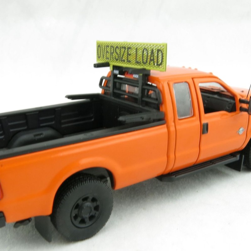 Sword - Ford F250 XLT Pick Up Pilot Escort Truck with Super Cab Orange - 1:50