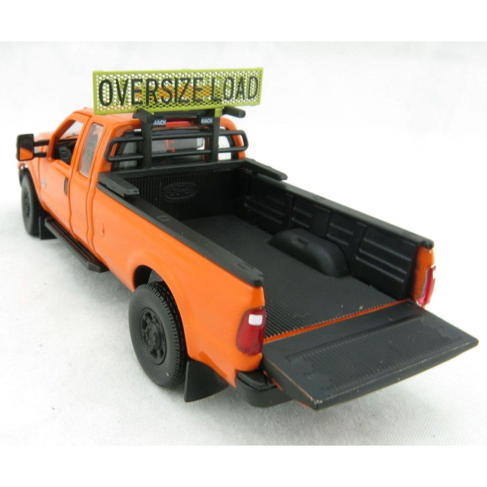 Sword - Ford F250 XLT Pick Up Pilot Escort Truck with Super Cab Orange - 1:50
