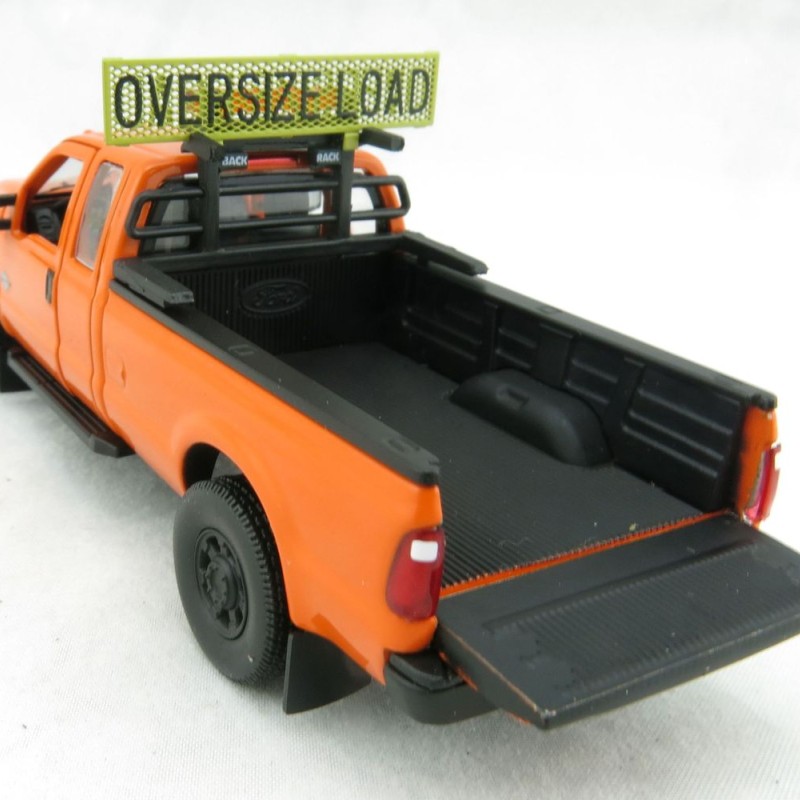 Sword - Ford F250 XLT Pick Up Pilot Escort Truck with Super Cab Orange - 1:50