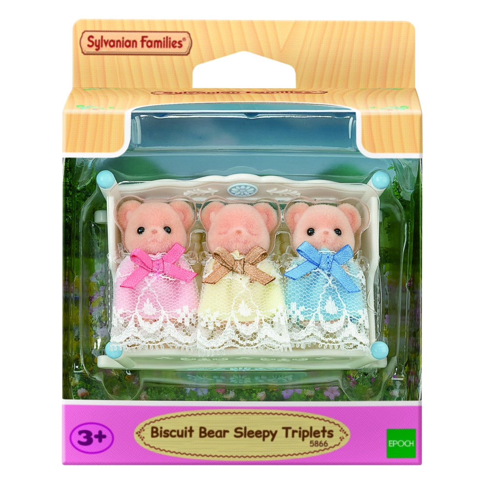 Sylvanian Families 5866 - Biscuit Bear Sleepy Triplets