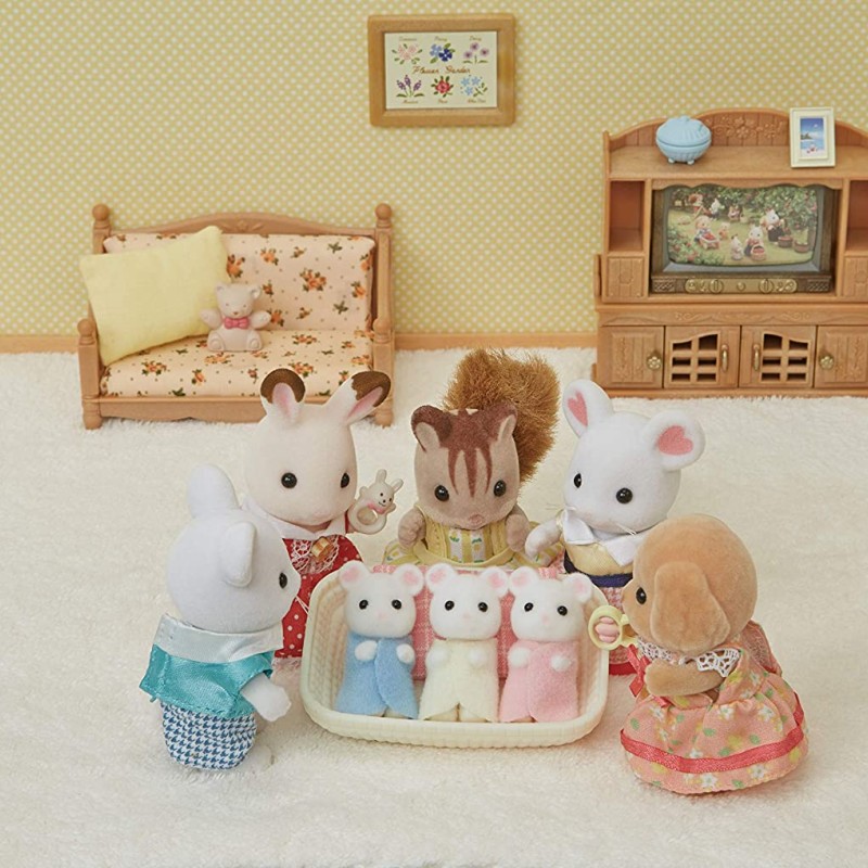 Sylvanian Families 5337 - Marshmallow Mouse Triplets