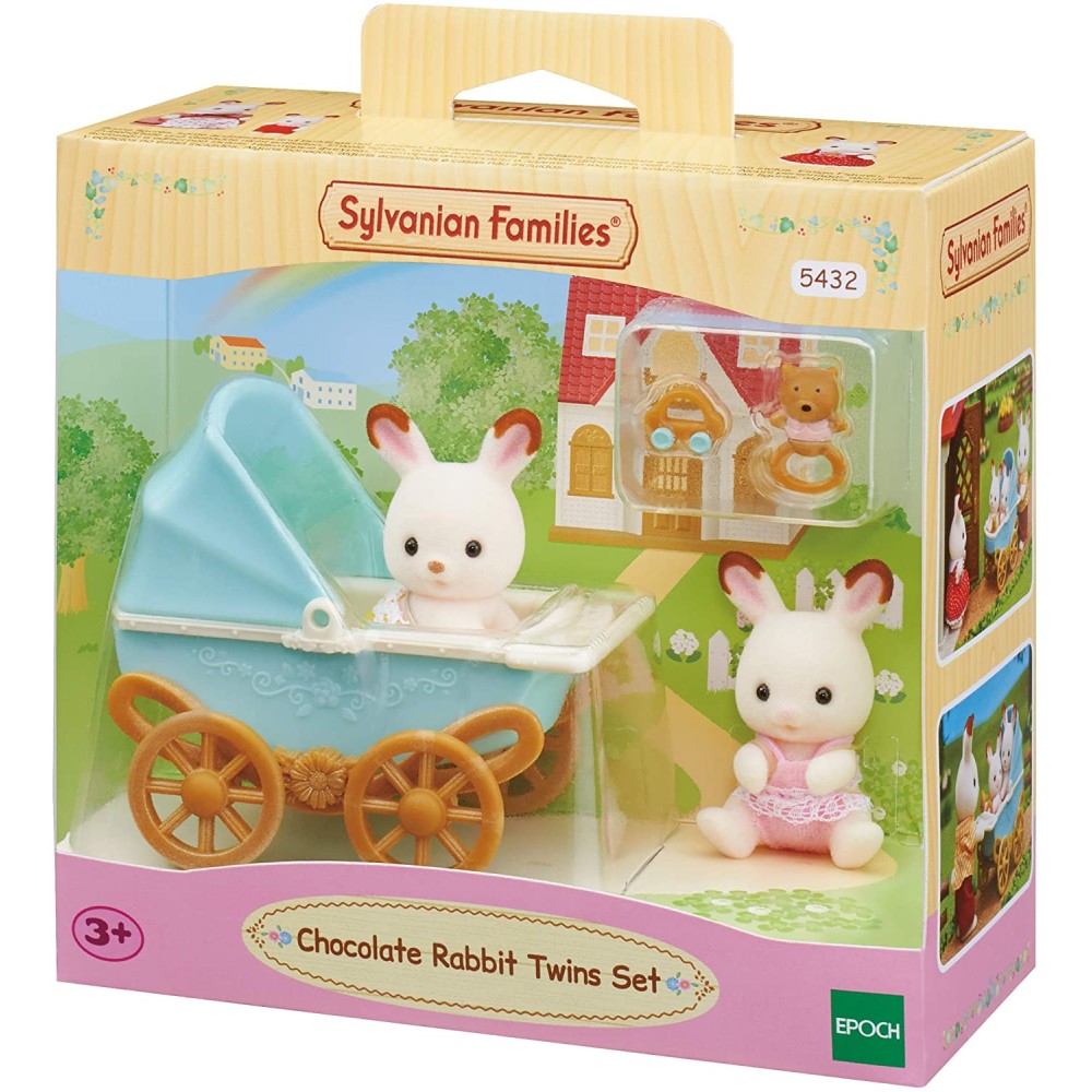Sylvanian Families 5432 - Chocolate Rabbit Twins Set