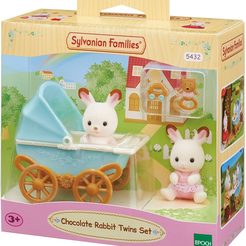 Sylvanian Families 5432 - Chocolate Rabbit Twins Set