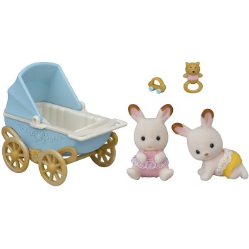 Sylvanian Families 5432 - Chocolate Rabbit Twins Set