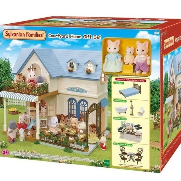 Sylvanian Families 5609 - Courtyard Home Gift Set