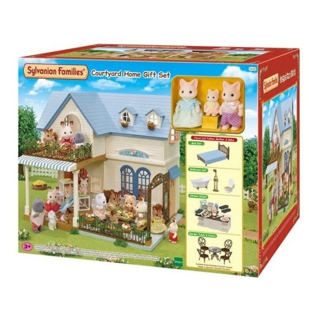Sylvanian Families 5609 - Courtyard Home Gift Set