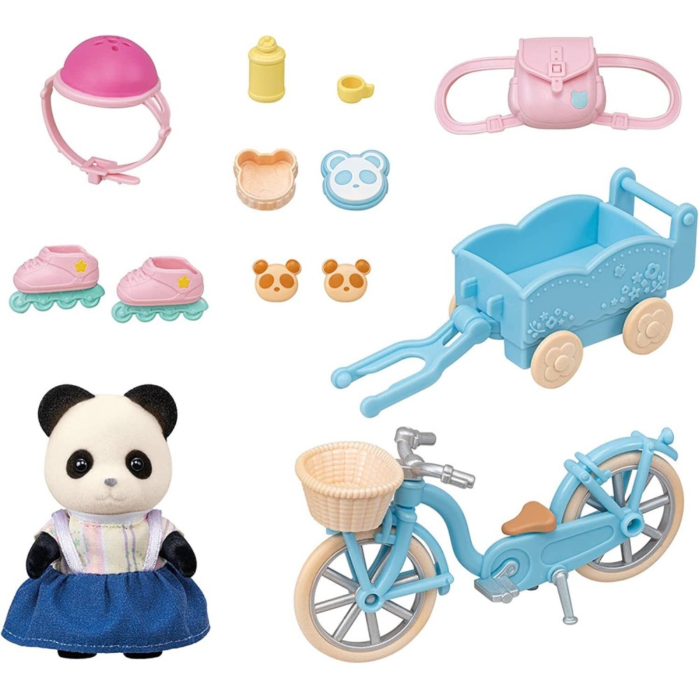 Sylvanian Families 5652 - Cycle & Skate Set - Panda Girl
