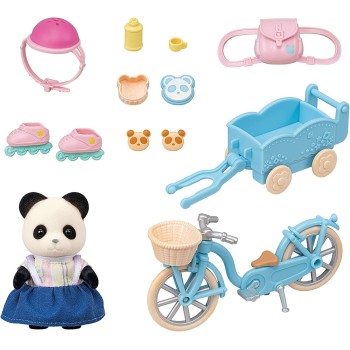 Sylvanian Families 5652 - Cycle & Skate Set - Panda Girl