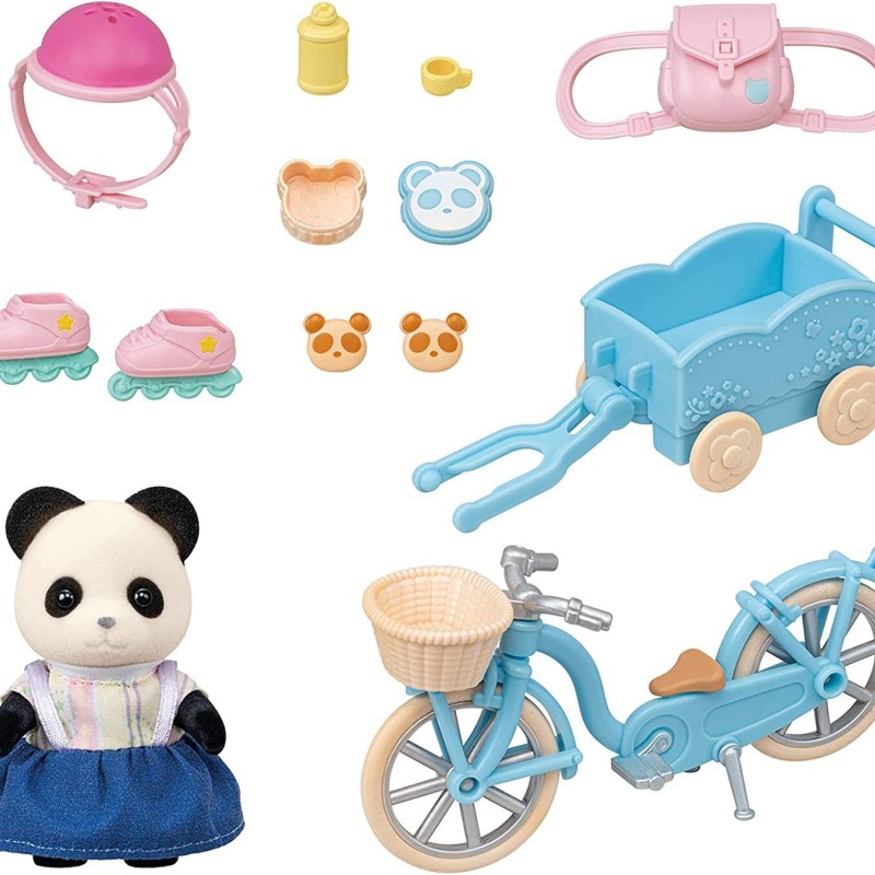 Sylvanian Families 5652 - Cycle & Skate Set - Panda Girl