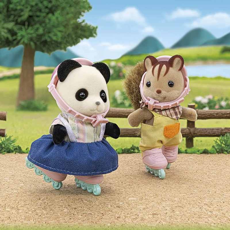 Sylvanian Families 5652 - Cycle & Skate Set - Panda Girl