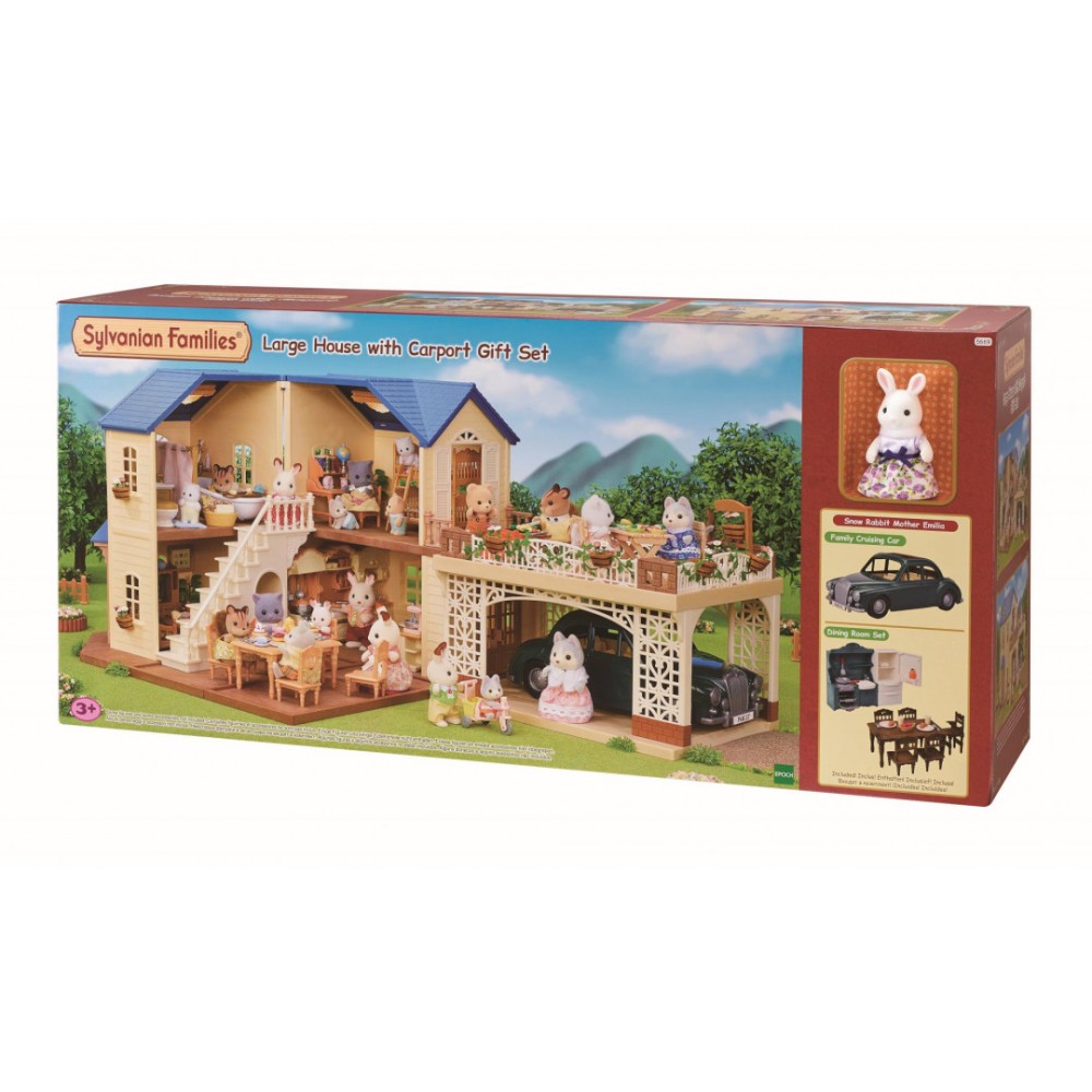 Sylvanian Families 5669 - Large House With Carport - Gift Set